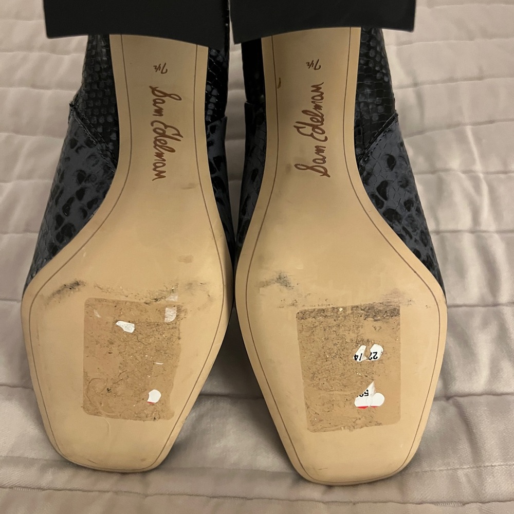 Sam Edelman Codie Snakeskin Block Heel Square-Toe… - image 4